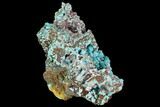 Rosasite, Aurichalcite and Selenite Crystal Association - Utah #109821-2